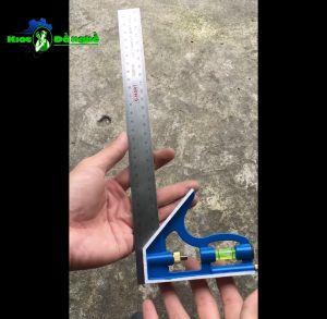 Thước ke góc vuông và 45 độ C-MART D0016-12 thân nhôm - KIOT ĐỒ NGHỀ
