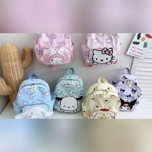 Tas Ransel Anak Kuromi SD SMP SMA Sanrio Waterproof Tas Fashion Anak