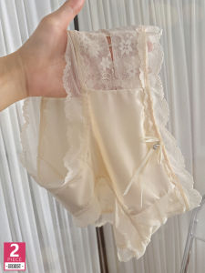 Silky Smooth Lace Shorts Womens Luxury mid Waist Large Size Bodycon Pants Breathable Linen Fabric Four Seasons Universal