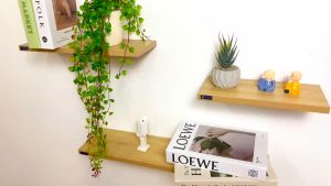 Kệ Gỗ Treo Tường Trang Trí Âm Tường FIVO Mã FB41 Gỗ Chống Ẩm  Ván Dày 17mm Tiết Kiệm Diện Tích Chịu Lực Tốt