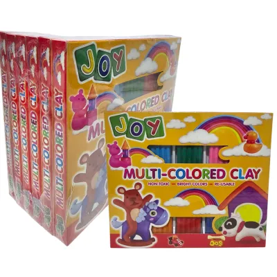 Joy Multi-Colored Clay by 10 Colors- 6 Boxes
