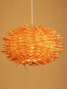 SANGEJIANGREN | Commercial & Decorative Bamboo and Rattan Pendant Light