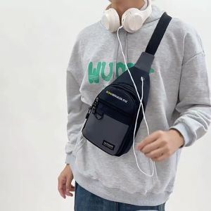 【⏰Wholesale】Men Chest Bag Multifunctional One-Shoulder Messenger Bag Leisure Sports Bag Outdoor Back