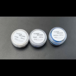 40Pcs Dental Wedge Tulwar Wedges Disposable Tooth Gap Sectional Matrix Refill Wedge With Hole Plastic Wedges Dentistry Materials