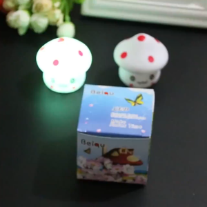 Portable Mushroom Shaped LED Lamp Night Light Nightlight Lamp for Baby Room Living Room