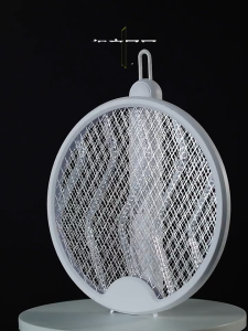 GetGadget⚙ Foldable Electric Mosquito Racket 4 in 1 Folding Electric Mosquito Swatter with LED Standable Rechargeable Mosquito killer Portable 4 in 1 raket nyamuk elektrik 電蚊拍 滅蚊燈 三合一