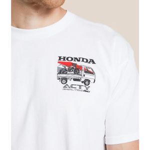 Honda | Honda Mens and Womens T-shirt Summer Luxury Brand Tee Honda 1989 Acty Short-sleeved Spring and Autumn Motorcycle Cycling Top