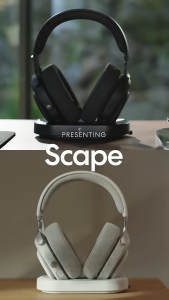 Fractal Design Scape - Wireless PC Gaming Headset - Detachable Flip-to-Mute Microphone with Noise Cancellation - Battery Life Up to 40 Hours - Configurable Ambient Lighting