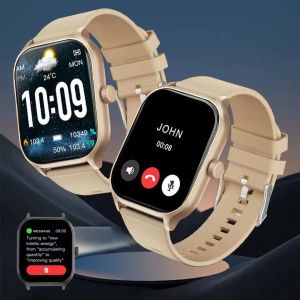 2025 Smart Watch Bluetooth Call 2.01 Inch HD Screen Heart Rate Blood Oxygen Sleep Monitor Sport Modes IP68 Waterproof Men Women