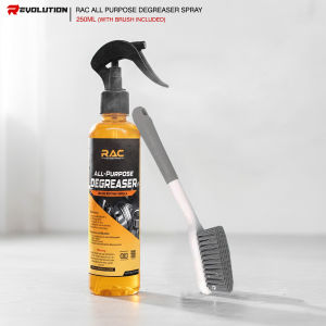 RAC All-Purpose Bike & Motorcycle Degreaser 250ml Spray with Cleaning Brush