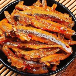 Spicy Edible Fish Dried Snacks 100 Packages