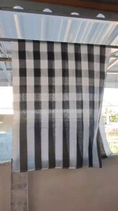 ผ้าทอมือใช้คาดเอว เช็ดตัว ผ้าพันคอ ลายตารางสีขาวดำ ผ้าขาวม้า ขนาด 90x150 CM.