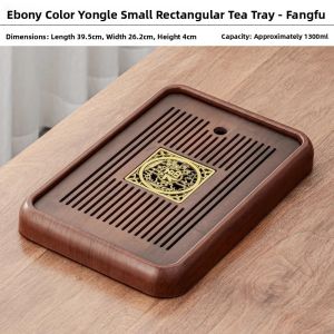 XIANGYE | New Round Water-storing Wooden Tea Tray Home
