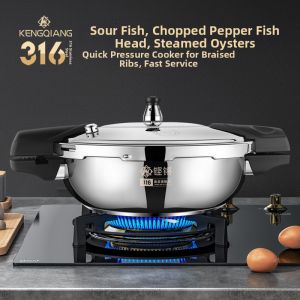 RONGCHUAN | Mini Single Person Stainless Steel Pressure Cooker