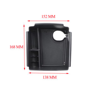 ABS Car Armrest Storage Box Tray for Kia Niro EV 2019-2021 LHD Snap-On Installation Console Layer Box Accessories