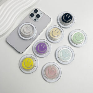 ที่วางโทรศัพท์ซ็อกเก็ตจับอะคริลิคคู่สามมิติสําหรับ Magsafe IPhone Mac Samsung ปลอดภัยแหวนนิ้วขยายขาตั้ง