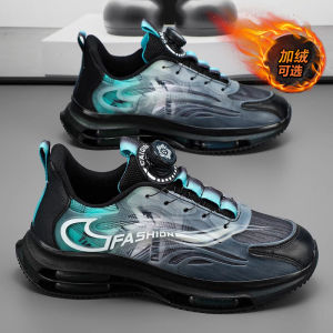 Giày Thể Thao Nam 2025 Giày Chạy Bộ Mùa Thu Khóa Xoay Chống Trượt Giày Thể Thao Thường Ngày Đa Năng Giày Đế Cao Su Thoáng Khí