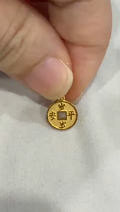 Poh Heng Jewellery 24K Eternal Blessing Pendant in Yellow Gold[Price By Weight]