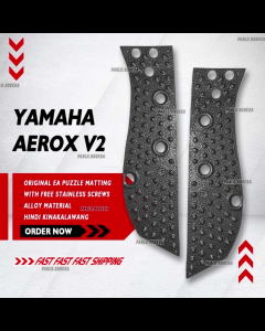 Yamaha Aerox V2 EA Puzzle Matting Alloy (Antique Silver) *hindi kinakalawang* with stainless screws