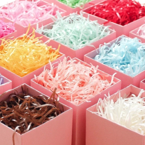 Shredded Colorful Paper Gift Packaging Paper Fillers Crinkled 100 Grams