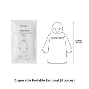FaSoLa | Disposable Waterproof Lightweight Raincoat Card Packaging
