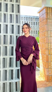 BISA COD Dress Terbaru / Clara Dress / Bahan Ceruty Babydoll / Dress Lebaran 2025 / Gamis Termurah