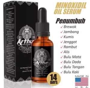 Arthur Beard Oil - Penumbuh Brewok Jenggot Jambang Alis dan Rambut BPOM.
