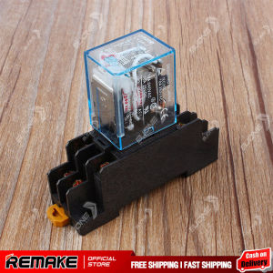 Clearance ใหม่ AC 220V รีเลย์กำลังไฟคอยล์ 10A DPDT LY2NJ HH62P HHC68A-2Z พร้อมฐานซ็อกเก็ต