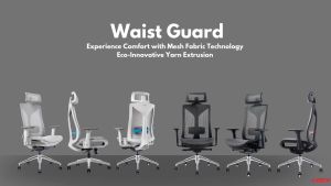 LEECO เก้าอี้เพื่อสุขภาพ งานดีไซน์มาตรฐานยุโรป EN:1335 ฟังค์ชั่นครบ ระบบเก้าอี้Multifunctional Tilt รุ่น Waist Guard
