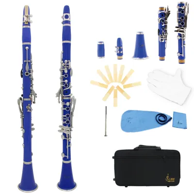 SLADE Bb Clarinet 17 คีย์ Bakelite ไม้ Professional Woodwind Instrument Clarinette กล่อง Reed เครื่องดนตรีอะไหล่
