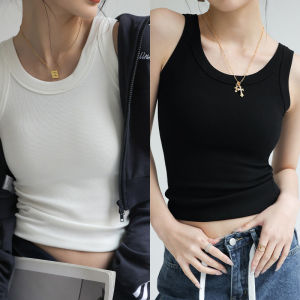 MiiOW | Bra-integrated Strap Vest Padded White