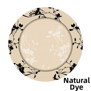 Round Plush French Style Luxury Carpet
