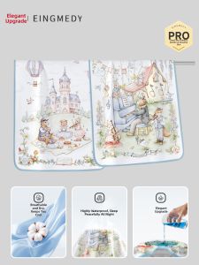 EINGMEDYFRESH | Waterproof Breathable Washable Large Baby Changing Pad
