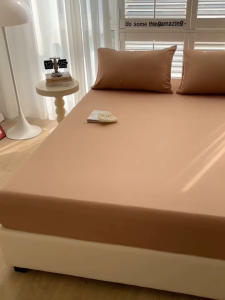 Bedsheet Only Plain Korean Cotton Fully Garterized Brushed Bedsheet Single/Double/Queen/King Size(no pillowcase)