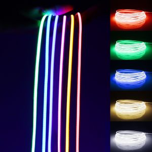5mm Ultra Thin DC 12V Colorful LED Strip COB Lights for Home Room Closet DIY Car Decor 1M 2M 3M 4M 5M High Density Neon LED Tape