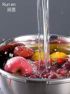 Ready Stock! 304 Stainless Steel Cooking Basin – Multi-Purpose Thickened Design 20-32cm Sizes Available