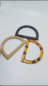 Handle Tas Plastik Akrilik 12 cm Gagang Behel Aksesoris Tas Gagang Tas D Setengah Lingkar Half Circle Acrylic Plastic Handle Bag Accessories