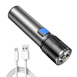 395nm UV Flashlight Black LightUSB Rechargeable Portable Mini Ultraviolet Torch for Pet Urine Stains DetectionScorpion Hunting