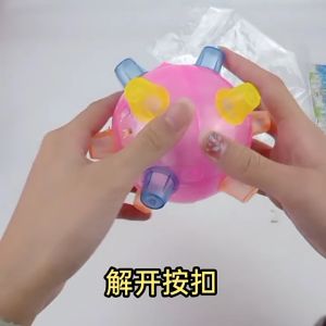 ArtCreativity Light Up Disco Balls Rubber Balls for Kids with Flashing LEDs Light Up on Impact LED Toys