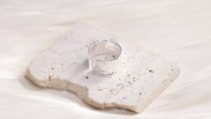 925 Sterling Silver Wide Rings for Women New Trendy Elegant Vintage Couples Simple Sweet Irregular Texture Jewelry
