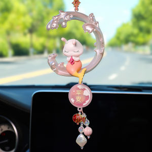 2025 New Solar Powered Rotating Rearview Mirror Pendant Car Fragrance High End Vehicle Interior Decoration Safe Journey