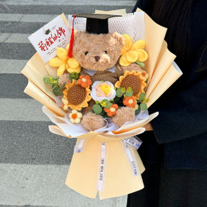 ของขวัญสร้างสรรค์ หมีบุชั้นดี หมีปั่นป่าน เส้นใยโพลีเอสเตอร์ กลุ่มผู้ใหญ่ 18 ปี ของเล่น ดอกไม้ ช่วงฤดูร้อนของผู้ใหญ่