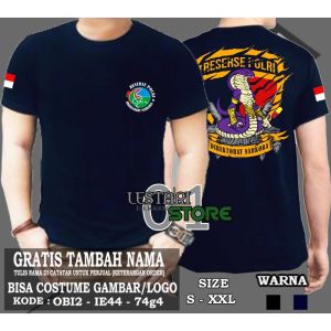 kaos polisi Lengan panjang reserse tshirt deroktoratt narkobba