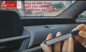 Bảng số điện thoại gắn trên xe ô tô chất liệu hợp kim cao cấp bền đẹp giá rẻ!