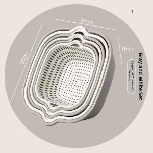 Multifunctional Double Layer Thickened Drainage Basket