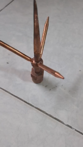 S.R.W หัวล่อฟ้า ขนาด 5/8 ทองแดงแท้ๆ