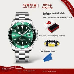Mark Fairwhale | Luxury Square Green Watch for Women