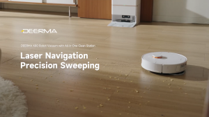 Deerma X80 15KPa Robot Vacuum & Mop Self-cleaning LDS navigation mijia App&Voice Control 240min Runtime Combo 60mm Obstacle Climbing Bionic Dual-Arm Design