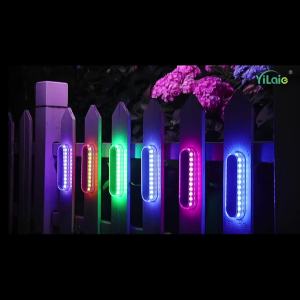 RGB Solar Step Lights Outdoor Solar Path Garden Light Waterproof IP68 Solar Deck Lamp Decoration for Patio Stair Fence Courtyard