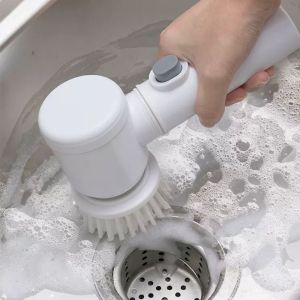 Multi-functional Electric Cleaning Brush for Kitchen and Bathroom - Wireless Handheld Power Scrubber for Dishes Pots and Pans